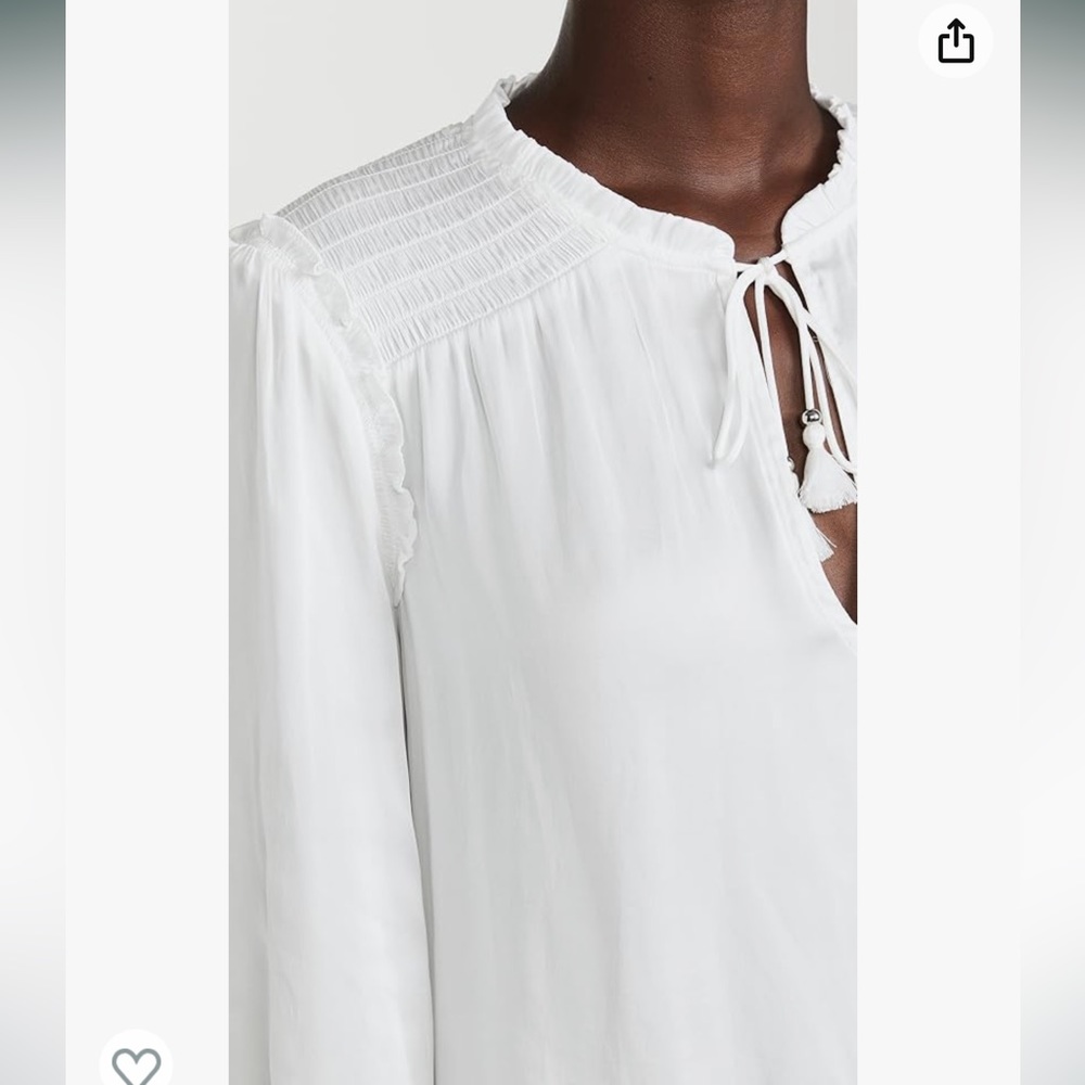 PAIGE Women's Kaylynn Top SIZE XXS NWOT - Picture 6 of 7